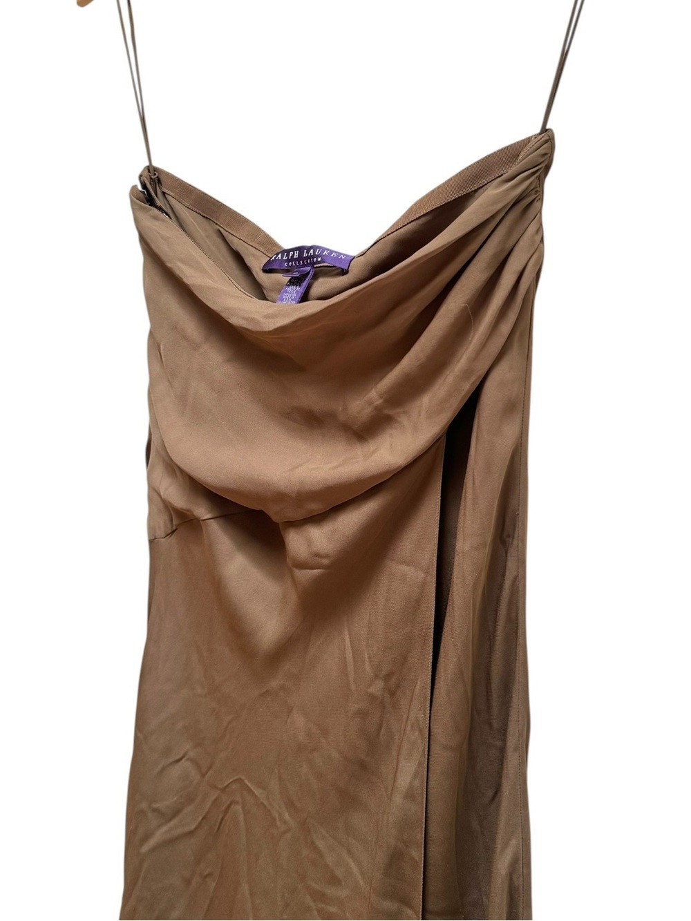 Ralph Lauren Purple Label Vintage Brown Silk Slip Dress - Picture 6 of 16
